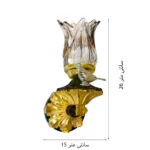 مشخصات-ابعاد-چراغ-دیواری-مدل-مینا-مشکی