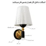 مشخصات-جنس-چراغ-دیواری-مدل-تارا