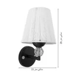 مشخصات-ابعاد-چراغ-دیواری-مدل-نگین