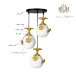 جنس-لوستر-آویز-سه-شعله-آفتابگردون