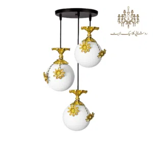 لوستر-آویز-سه-شعله-آفتابگردون