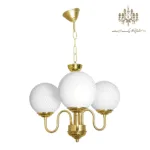 لوستر-سه-شعله-سپیدان-طلایی