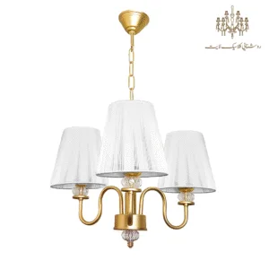 لوستر-سه-شعله-شیدا-طلایی