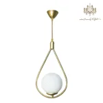 لوستر-آویز-مدل-قطره-طلایی