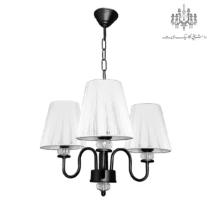 لوستر-سه-شعله-شیدا-مشکی