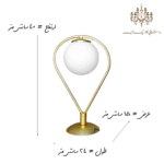 رومیزی مدل قطره ابعاد