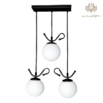 لوستر-آویز-سه-شعله-مدل-قو-مشکیpng